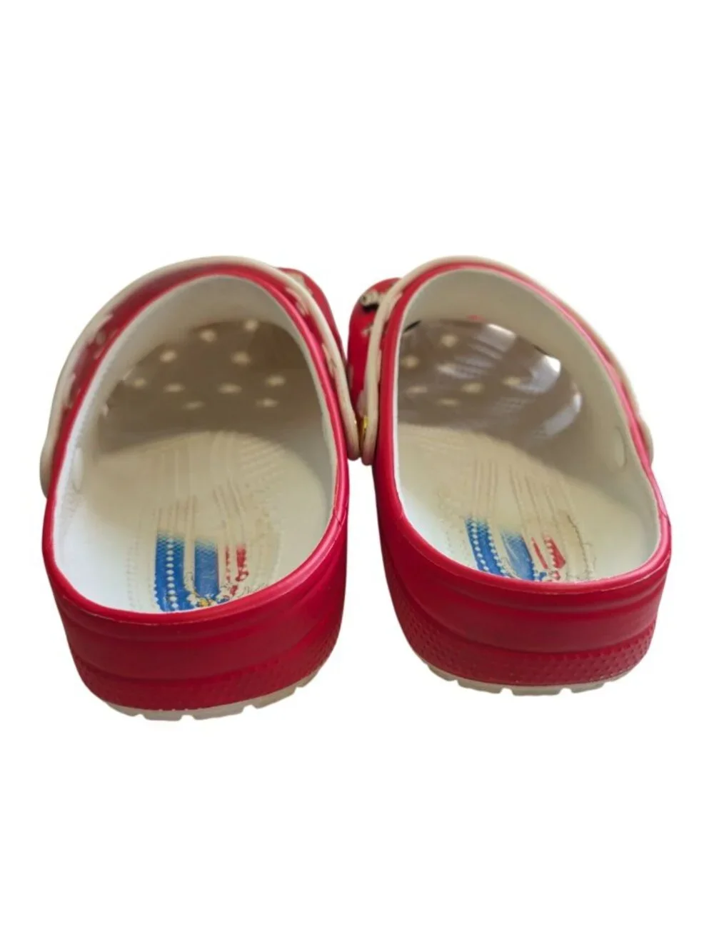 Crocs Sonic The Hedgehog Sega Red Classic Clogs Mens 10 Womens 12 w/ Jibbitz
